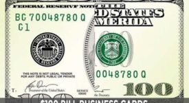 Innovative $100 bill business cards for powerful networking