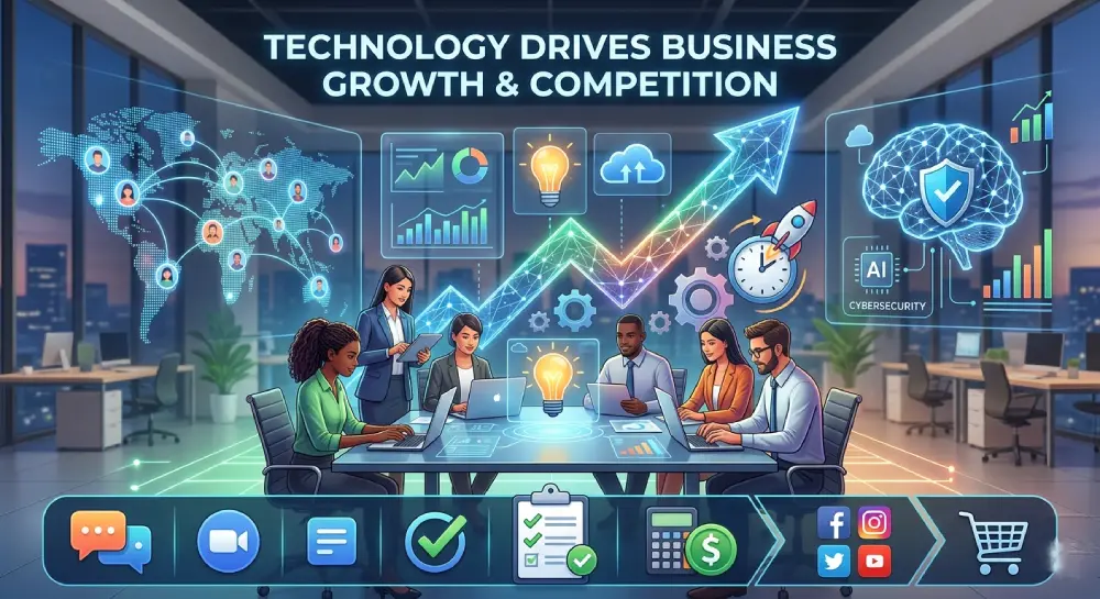 Technology drives business growth and competition with AI and digital tools