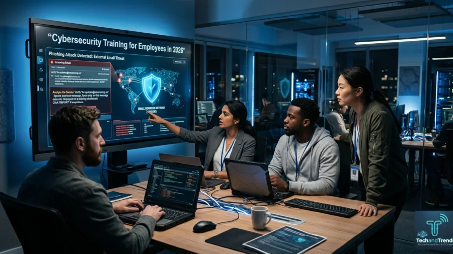 How to Do Cybersecurity Training for Employees Without a Big Budget in 2026 cybersecurity training for employees in a modern office