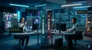 Difference between generative and agentic AI in 2026