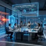 Why IoT Office Security Is the Most Critical Decision Every Business Must Make in 2026 IoT Office Security protecting a futuristic smart office in 2026 with connected devices and AI network monitoring systems