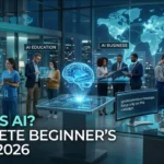 what is ai explained with futuristic artificial intelligence concept