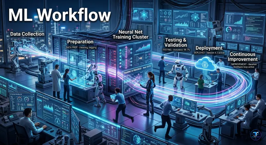 How machine learning works from data to deployment