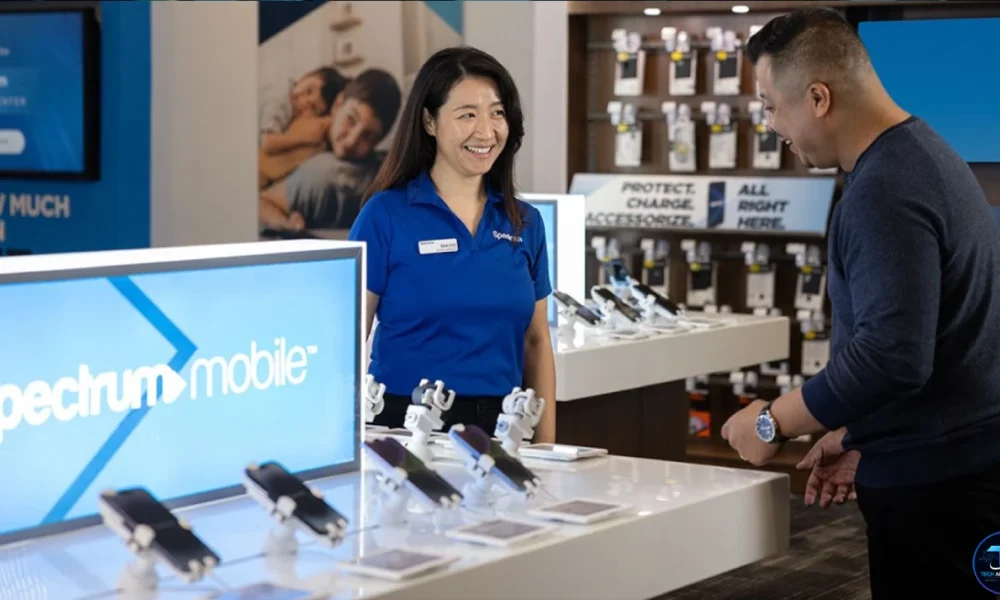 Spectrum Mobile Review showing plans, coverage, and Verizon network access