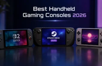 Best Handheld Gaming Consoles in 2026: Every Top Pick Ranked and Explained Best handheld gaming consoles lined up in a modern gaming setup