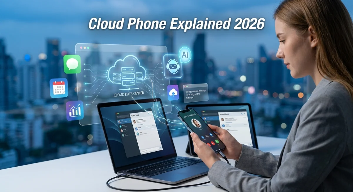 Cloud Phone Explained: How This New Tech Is Changing the Way We Call, Work, and Stay Connected in 2026 Cloud Phone guide showing cloud communication technology in 2026