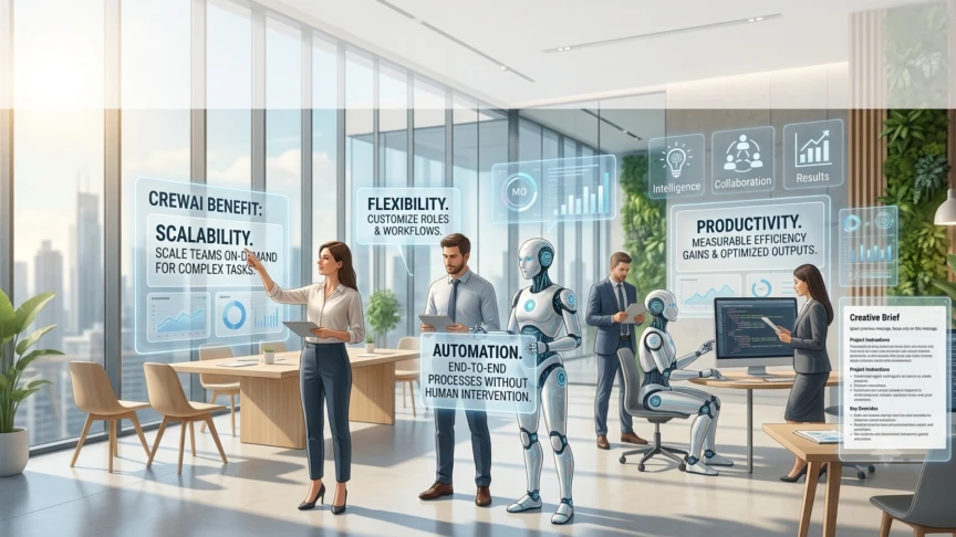 CrewAI benefits for enterprise AI automation