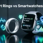 Smart Rings vs Smartwatches comparison with smart rings vs smartwatches features