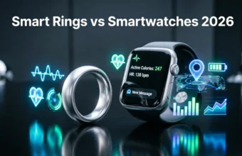 Smart Rings vs Smartwatches comparison with smart rings vs smartwatches features