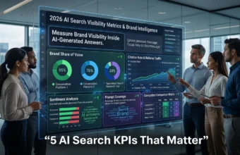 AI search visibility metrics for tracking brand performance
