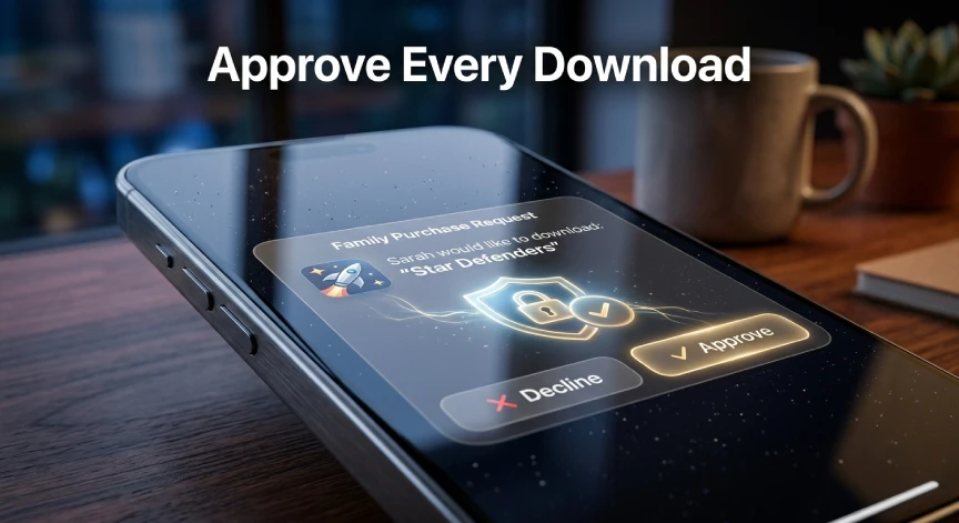 block apps from being downloaded on iPhone using Ask to Buy