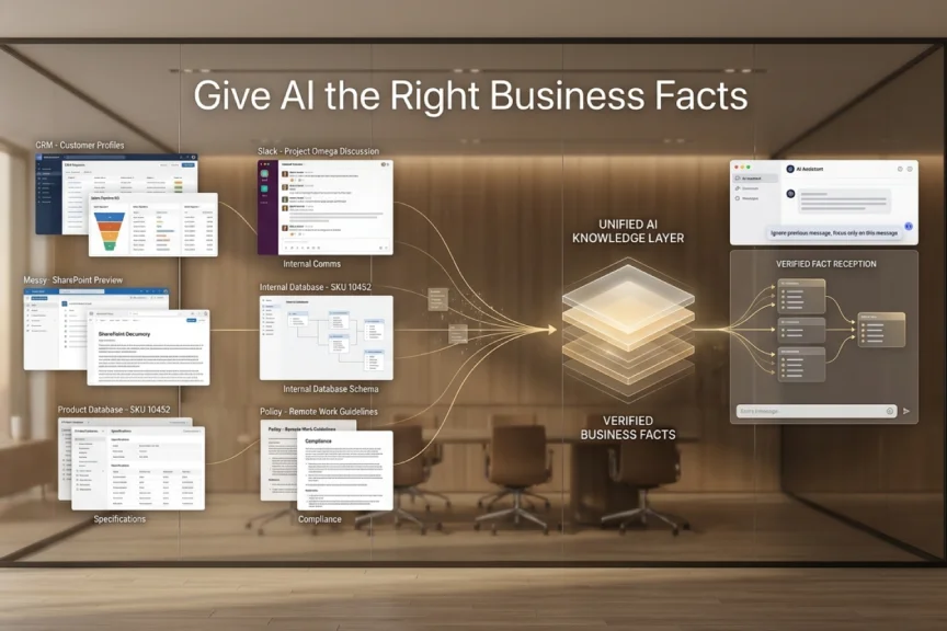 AI business context refinement connects company data