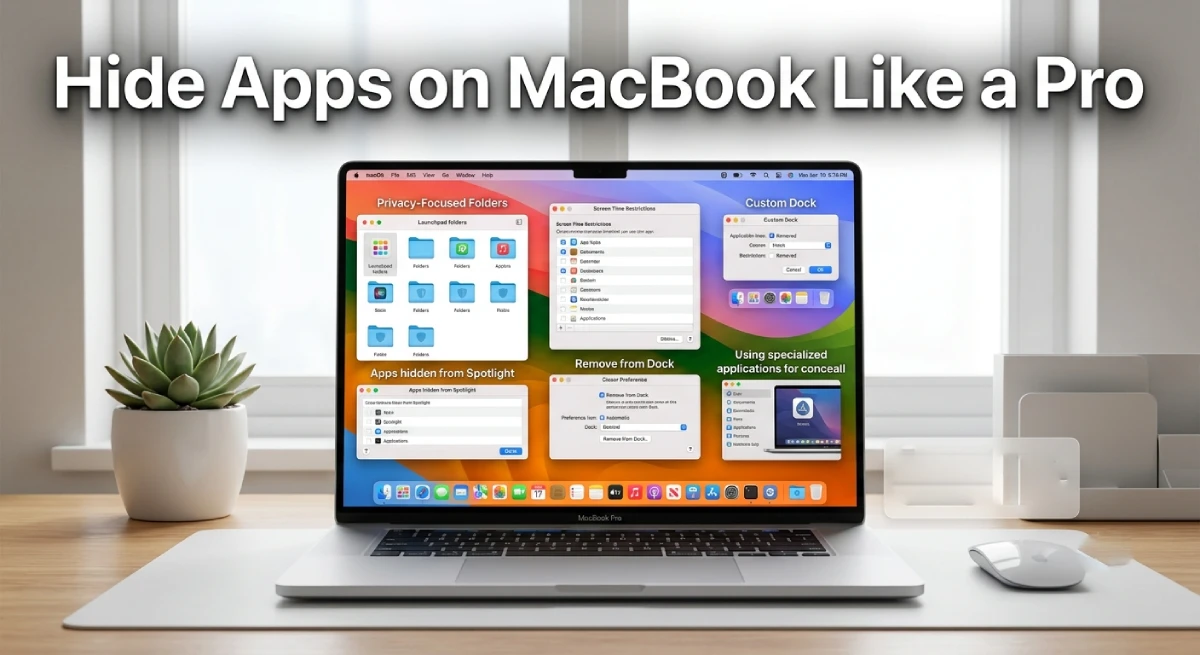 How to hide apps on MacBook with built in privacy tools