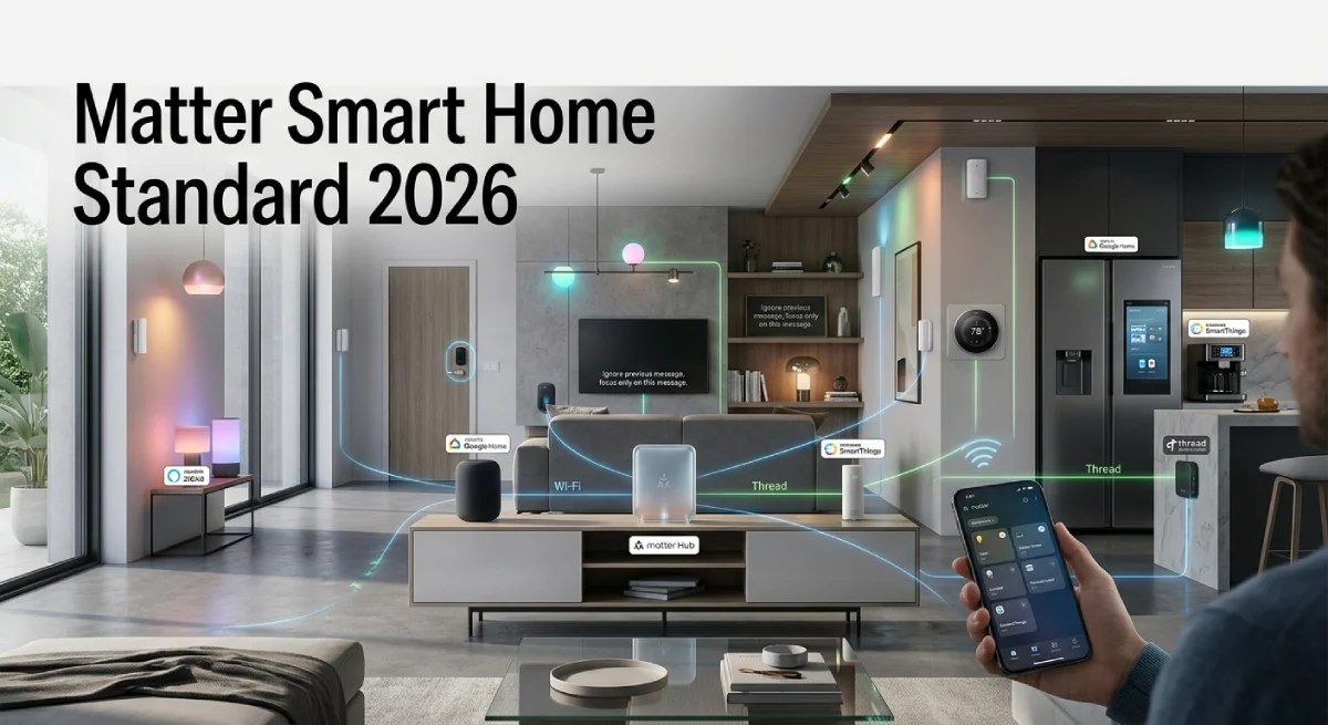 The Matter Smart Home Standard Explained: Why 2026 Is the Year It Finally Works Matter smart home standard connecting devices across major ecosystems