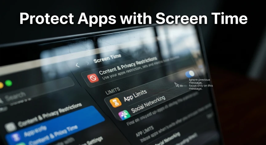 How to hide apps on MacBook using Screen Time