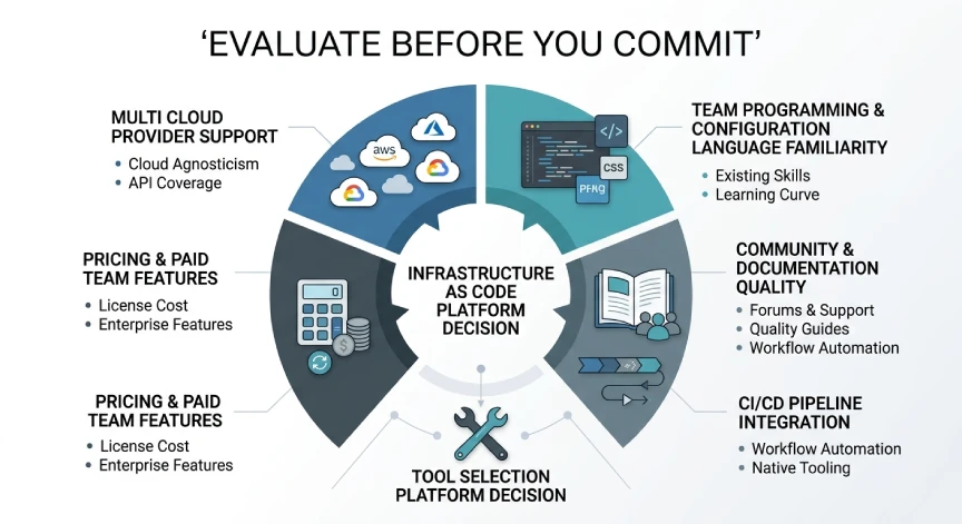 Infrastructure as code tool selection criteria for teams