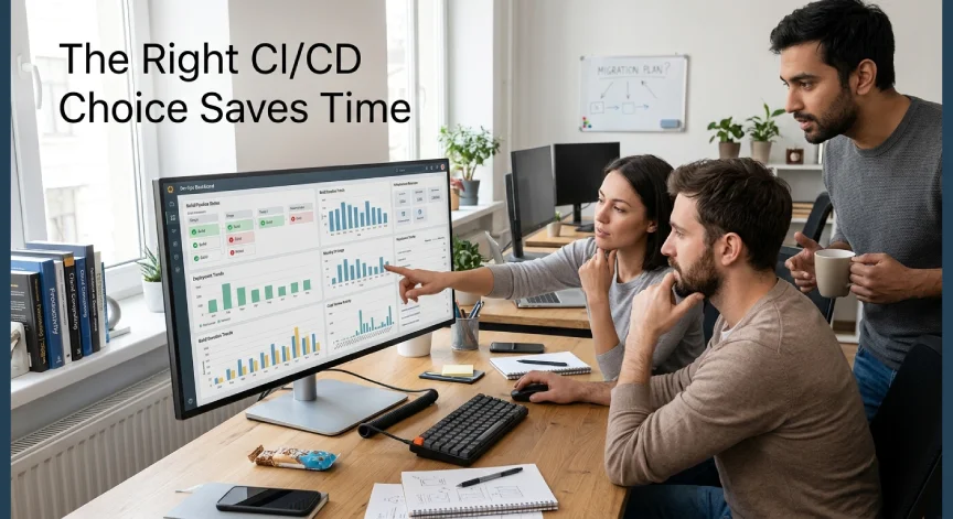 Small DevOps team evaluating GitHub Actions and GitLab CI