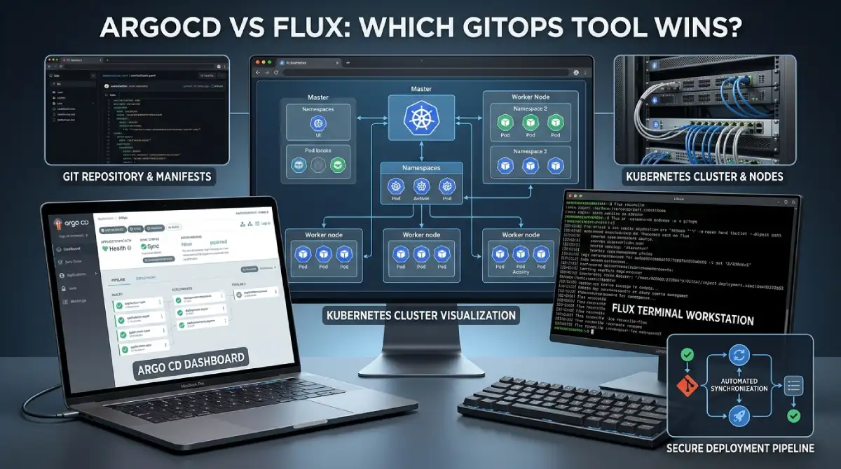 Choosing a GitOps Controller for Kubernetes: How Argo CD and Flux Differ in Real Team Workflows ArgoCD vs Flux comparison for Kubernetes GitOps deployments