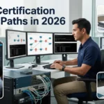 Cisco certification career paths featuring networking, cybersecurity, and automation.