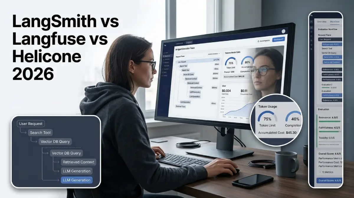 LangSmith vs Langfuse vs Helicone LLM observability comparison