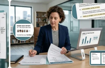 SaaS contract negotiation for small business with pricing and renewal terms