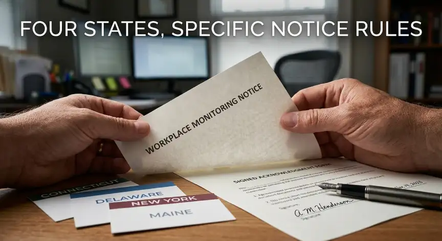 State notice requirements under AI employee monitoring laws