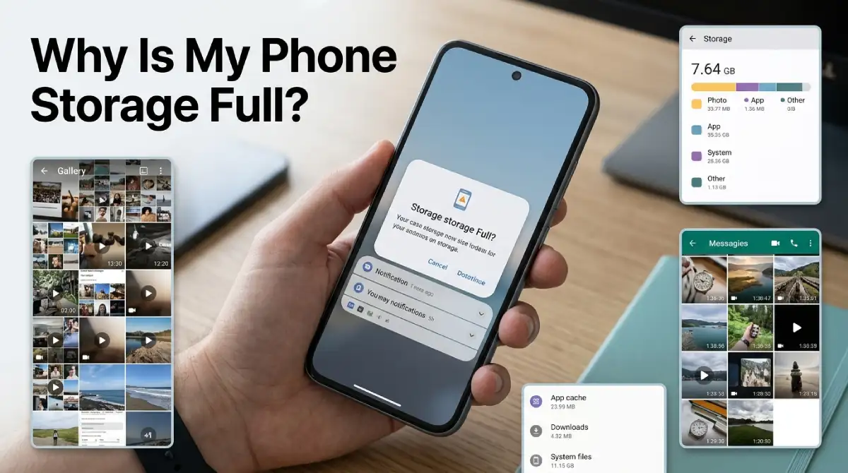 Why Is My Phone Storage Full? What Is Really Eating Your Space and How to Fix It Why is my phone storage full? Photos, apps, cache, and chat media
